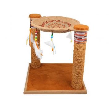 All For Paws, Hamac Sisal Dream Catcher pentru Pisici, 50x50x55 cm