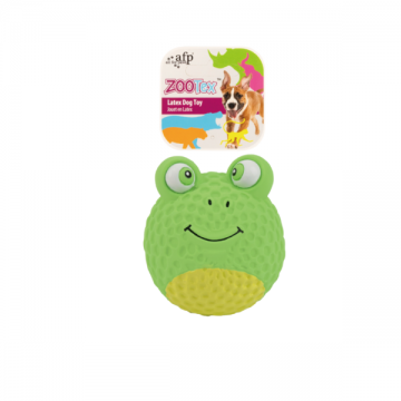 All For Paws, Jucarie Bouncy Frog pentru caini, 10x9,5x8 cm