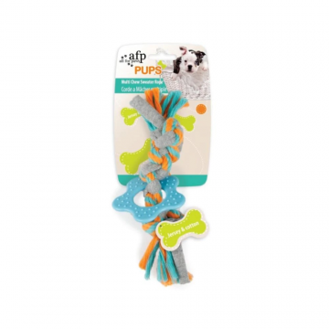 All For Paws, Jucarie Multi Chew Sweater Rope, 19 cm