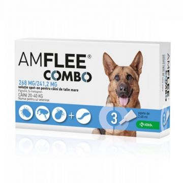 Amflee Combo Dog 268 mg, L (20-40 kg) x 3 pipete