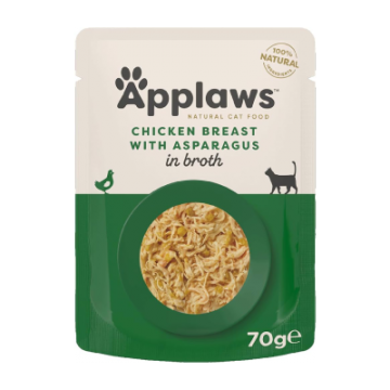 Applaws Chicken Breast with Asparagus, plic, 70 g