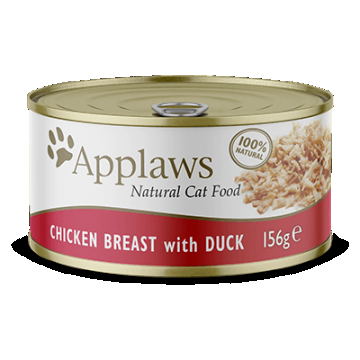 Applaws Chicken Breast with Duck, conserva, 156 g