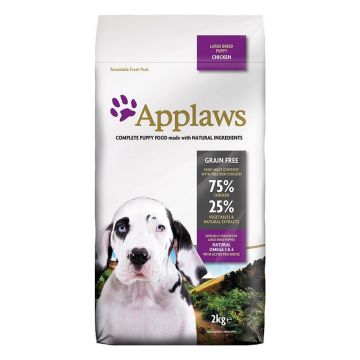 Applaws Dog Junior Talie Mare Cu Pui, 2 kg