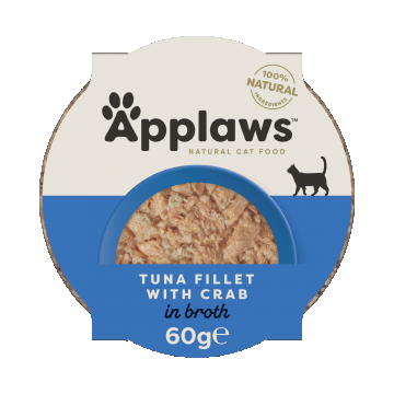 Applaws Succulent Tuna Fillet with Crab, 60 g