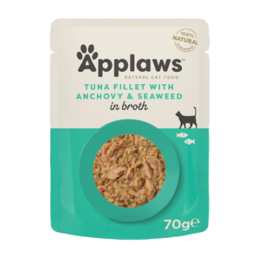 Applaws Tuna Fillet with Anchovy, plic, 70 g