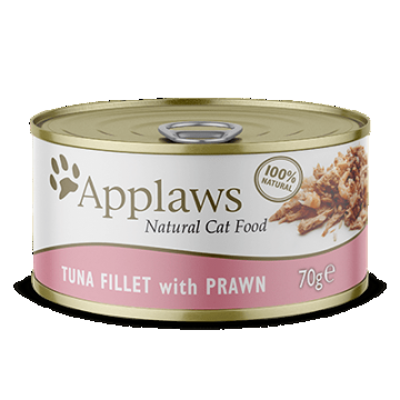 Applaws Tuna Fillet with Prawn, conserva, 70 g