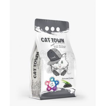 Asternut Igienic Cat Town Carbon Activ pentru Pisici, 5 L