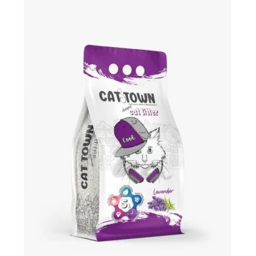 Asternut Igienic Cat Town Lavanda pentru Pisici, 5 L