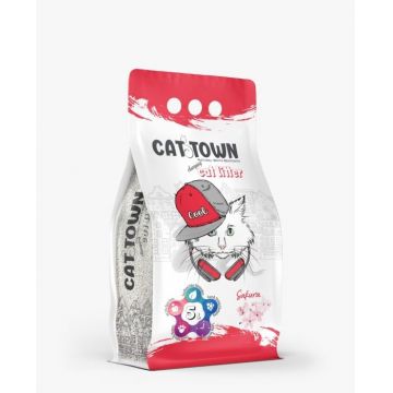 Asternut Igienic Cat Town Sakura pentru Pisici, 5 L