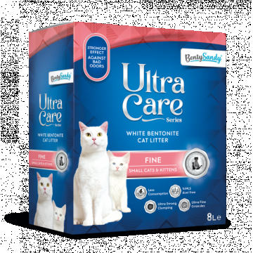 Asternut Igienic Ultra Care Fine Kittens si Pisici, 8 L