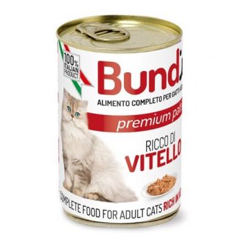 BUNDY, conserva pentru pisici, vita, 400g