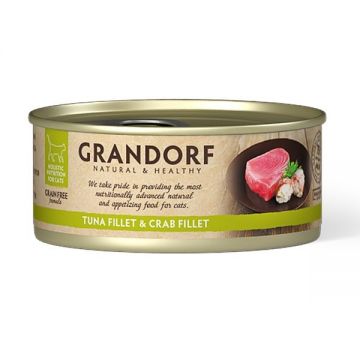 Grandorf Cat, Tuna Fillet & Crab Fillet, 70 g