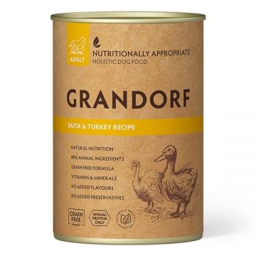 Grandorf Dog, Duck & Turkey, 400 g