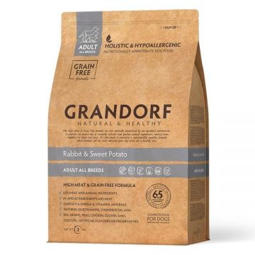 Grandorf Dog, Rabbit & Potato, Adult All Breeds, 3 kg