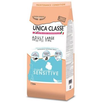 Hrana uscata Unica Classe caine Adult Mare Sensibil cu Ton, 12 kg