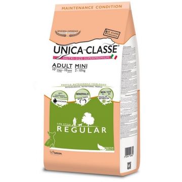 Hrana uscata Unica Classe caine Adult Mini Regular cu Pui, 7.5 kg