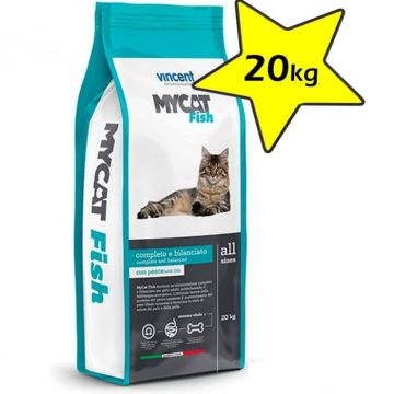 MyCat, Hrana uscata pentru pisici, cu peste, 20kg