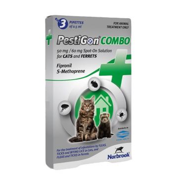 PestiGon Combo Cat 50 mg / 60 mg, 3 pipete