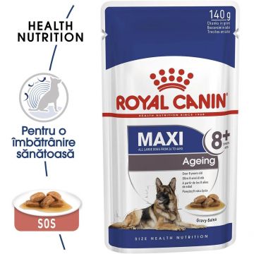 Royal Canin Maxi Ageing hrana umeda caine senior (in sos), 140 g