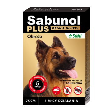 Sabunol PLUS, Zgarda Antiparazitara Caini 26-50 kg (75cm)