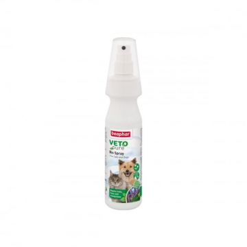 Spray antiparazitar pentru caini si pisici VETOPURE BEAPHAR 150ML