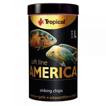 Aliment moale pentru pesti omnivori și carnivori din America de Nord și de Sud TROPICAL SOFT LINE, marime L ,250ML/130G