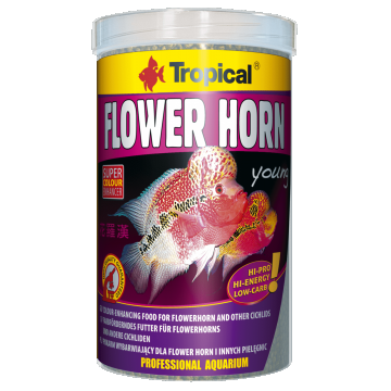 Aliment plutitor pentru ciclidele Flower Horn, junior, TROPICAL Fish-Flower, Pellet 250ML/95G