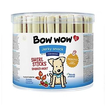 Bow Wow Recompense pentru Caini Natural Sticks cu Carne, 55 buc