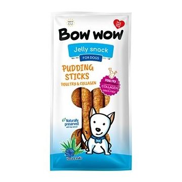 Bow Wow Recompense pentru Caini Salam de Pui, Colagen, Yucca, Inulina, 6 buc