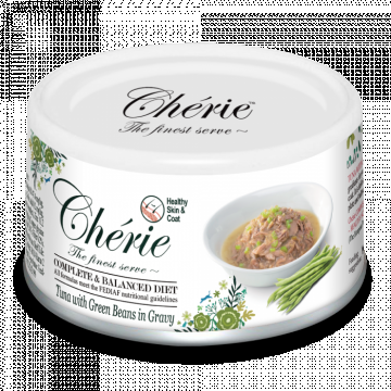 Cherie Adult Skin and Coat Cat Ton cu Fasole Verde, 80 g