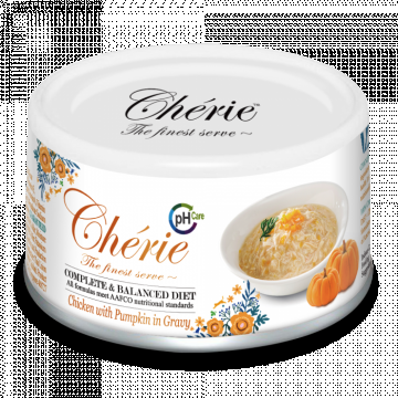 Cherie Adult Urinary Cat Pui in Sos de Dovleac, 80 g