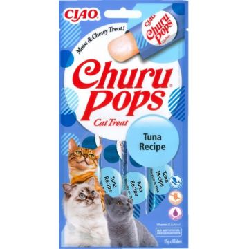 Churu Inaba Pops Recompensa Suculenta cu Ton, 15 g x 4 buc