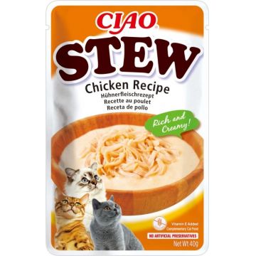 Ciao Stew pentru Pisici cu Pui, 40 g