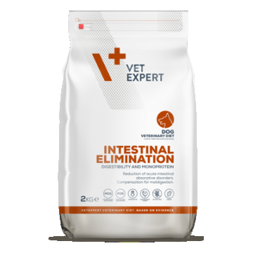 DIETA VETERINARA INTESTINAL ELIMINATION DOG, VETEXPERT, 2 KG