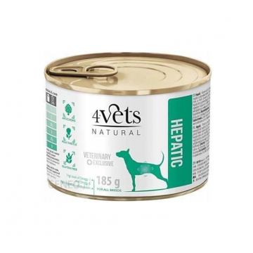 Dieta veterinara pentru caini Care sufera de insuficienta hepatica si alte boli ale ficatului 4VetS Hepatic Support, 185 g