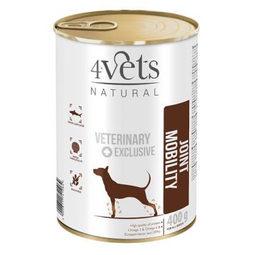 Dieta veterinara pentru Sanatatea Articulatiilor la caini, osteoartrita, artroza, 4VetS JOINT MOBILITY, 400g