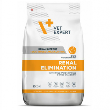 DIETA VETERINARA RENAL ELIMINATION DOG, VETEXPERT, 2 KG