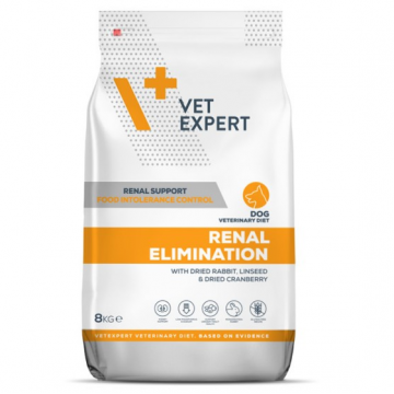 DIETA VETERINARA RENAL ELIMINATION DOG, VETEXPERT, 8 KG