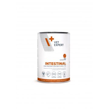 Dieta veterinara umeda INTESTINAL DOG 4T, Vet Expert, 400 gr