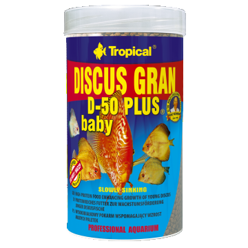 DISCUS GRAN D-50 PLUS BABY Tropical Fish, 100ml/52g