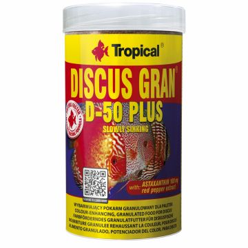 DISCUS GRAN D-50 PLUS Tropical Fish, 1000ml/ 440g