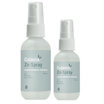 Formula dermatologica sub forma de sprayl, cu pH neutru, efect calmant si dezinfectant CUTANIA Zn-Spray, VetNova, 118 ml