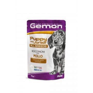 Gemon Chunkies Puppy & Junior All Breeds, Pui, 100 g