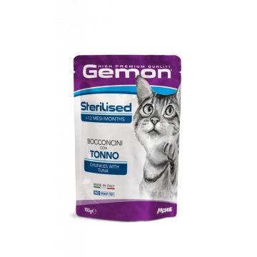 Gemon Chunkies Sterilised Cat, Ton si Cod, 100 g