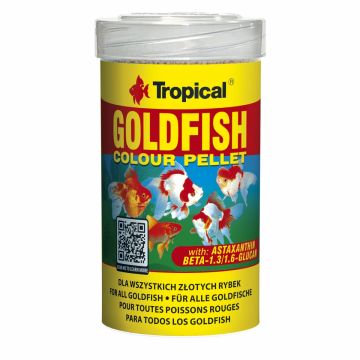 GOLDFISH COLOUR PELLET Tropical Fish, 100ml/ 36g