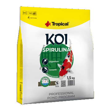 Hrana pentru pesti KOI, TROPICAL Fish, SPIRULINA, pellet L-1.5 KG