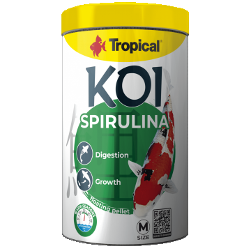 Hrana pentru pesti KOI, TROPICAL Fish, SPIRULINA, pellet M-320G