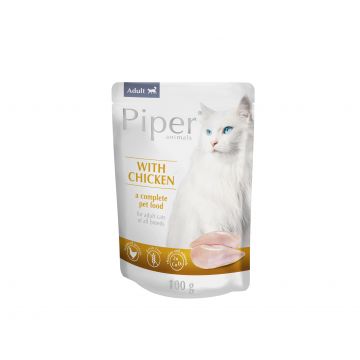 Hrana umeda PIPER CAT, carne de pui, 100 g