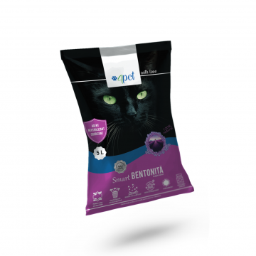 Nisip litiera pisici Bentonita Smart, LAVANDA, 4PET, 5L