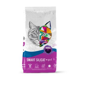 Nisip silicat pentru pisici ,SMART SILICAT 4PET, LAVANDA, 5L